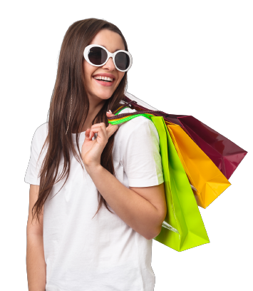 portrait expressive young woman holding shopping bags removebg preview 1 فرا لرن